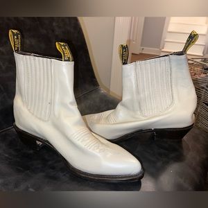 Diego’s off-white cowboy Chelsea boots. Never been worn, brand new.